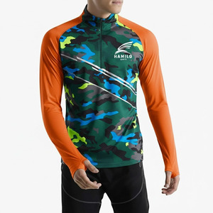 Top Quality Breathable <b>Compression</b> <b>Shirt</b> for Men Custom Logo Casual Solid Pattern Long Sleeve with O-Neck - Product Image 2