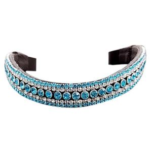 ROYAL INTRNATIONAL - Diadema para Caballo con Cinco Hileras en Forma de U, Diseño Elegante y Brillante con Cristales - Product Image 1