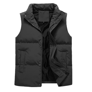 Gilet matelassé Gilet en duvet Gilet plus chaud pour hommes Gilet matelassé d'hiver Vestes sans manches Vêtements d'extérieur Gilet sans manches - Product Image 5