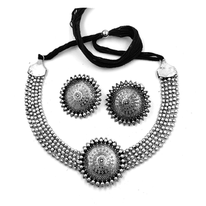 Paquete Combinado de Joyería de Aleación con Puntos Redondos y Diseño Bahubali Negro para Fiestas - Product Image 2