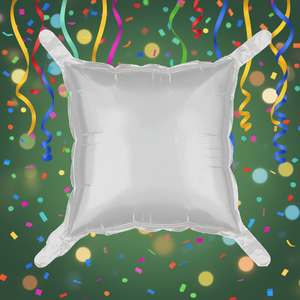 Palloncini Quadrati Argento 'Party Love' 60Cm, Confezione da 12 Pezzi - Product Image 3