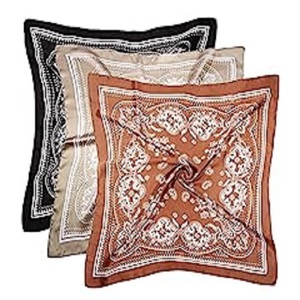 Foulard carré fait à la main belle écharpe Bandana produit d'impression numérique personnalisé écharpes de cheveux doux meilleur - Product Image 2