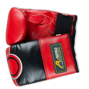 Gants de boxe Aero Faster Impex PU anti-boulochage, rouge et noir, équipement d'entraînement durable pour la boxe et le sparring, toutes saisons - Product Image 4