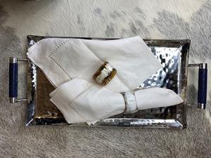 Vente en gros de serviette en corne de buffle décoration de table en gros porte-serviette rond de serviette en corne de boeuf de Noël - Product Image 5