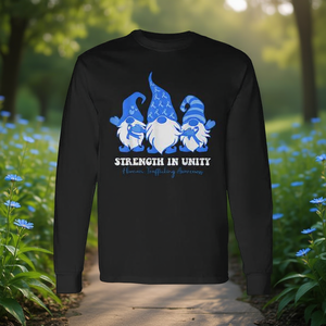 Maglietta a maniche lunghe con gnomi per la sensibilizzazione sul traffico di persone: Forza nell'unità - Product Image 3