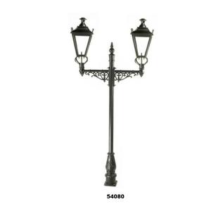 Farola clásica impermeable negra de 3 cabezales con vidrio transparente para patio trasero, Patio, jardín, césped, camino de entrada - Product Image 2