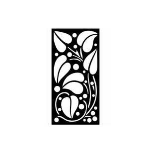 Rustic Finished <b>Metal</b> Garden <b>Screen</b> Flower Design Laser Cut Brown Color for Decorative Privacy Use Garden <b>Metal</b> Garden <b>Screen</b> - Product Image 6