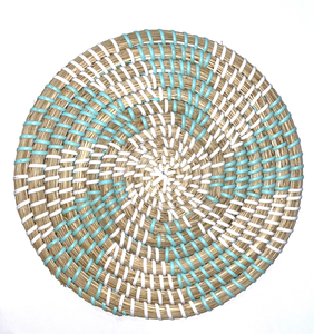 Plato colgante de fibra de algas marinas tejido a mano para decoración de pared, elaborado con un diseño artesanal duradero de Vietnam. - Product Image 1