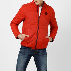 Chaqueta Acolchada Casual para Hombre Talla Grande 2025, con Cuello Alto y Logotipo Frontal, 100% Poliéster, Secado Rápido, Transpirable, Ecológica, para Invierno - Product Image 2