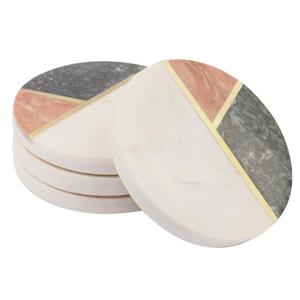 Authentic Buffalo Horn And Marble Coaster Set <b>Polished</b> and Eco-Friendly Perfect for Dining Table Style Hotel - Product Image 5