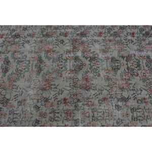 Alfombra de lana turca Vintage 4,9 pies X 8,3 pies Beige Rosa Patchwork diseño técnica de tejido plano para decoración de sala de estar látex - Product Image 5