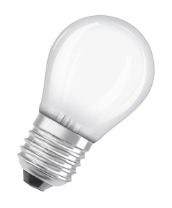 Pack de 3 bombillas LED esféricas mate, base E27, 4W, 2700K (Osram 113022) - Product Image 2