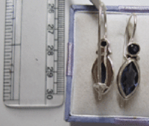 Boucles d'oreilles pendantes en améthyste naturelle pour femme, en argent sterling 925, avec serti clos Shah Gems, forme goutte d'eau - Product Image 1