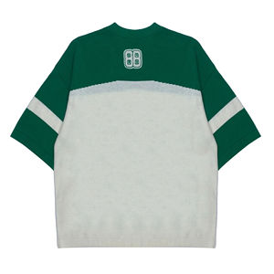 Pull-over rétro américain en coton torsadé à col ras du cou Maillot de hockey tricoté avec logo personnalisé ODM Supply - Product Image 2