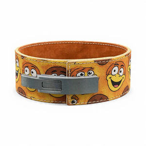 Cinturón de Levantamiento de Pesas de Cuero Genuino de 13 mm con Estampado de Anime y Dibujos Animados, Cinturón de Entrenamiento Suave para Fisicoculturismo - Product Image 1