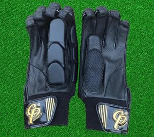 Gants de frappe de cricket Gants en cuir PU Protection supplémentaire Édition Cp Plus de haute qualité en couleur or noir - Product Image 3