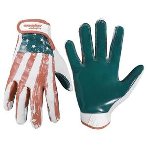 Gants de football de monteur de ligne rembourrés de haute qualité en cuir couleur et logo personnalisables pour les jeunes et les adultes - Product Image 1