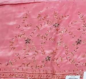 Designer moderne non cousu brodé à la main belle tenue costumes indien mode avant style traditionnel fait fêtes en soie - Product Image 4