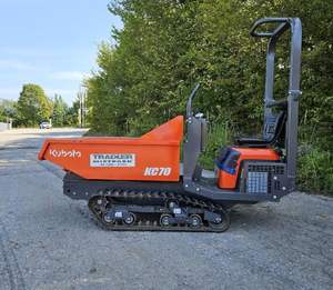 Mini-dumper sur chenilles Kubota avec moteur diesel et pompe hydraulique - Haute capacité de charge, livraison rapide - Product Image 1