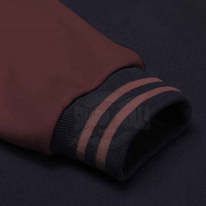 Veste Letterman de haute qualité avec impression de logo personnalisé pour hommes, vêtements d'hiver à col montant de grande taille à bas prix - Product Image 4