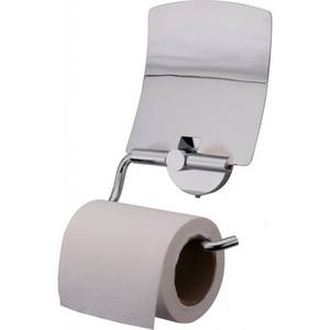 Porte-rouleau de papier toilette mural durable avec construction en métal/bois pour les salles de bain à domicile et dans les hôtels - Product Image 1