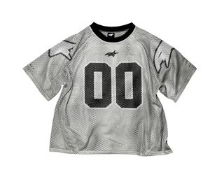 Camiseta de malla de poliéster de manga corta unisex, camiseta de Ciclismo de lujo con logotipo personalizado de Hip Hop, ropa de fútbol americano - Product Image 5