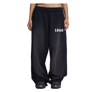 Pantalon cargo de jogging vintage brodé et déchiré pour homme, taille haute, 100 % toile de coton, imperméable et respirant 2026 - Product Image 2