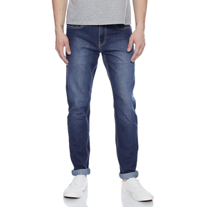 Pantalones vaqueros rectos informales de alta calidad para hombre, de estilo occidental pantalón largo, servicio OEM, ropa para hombre, pantalones vaqueros informales con cremallera y mosca - Product Image 1