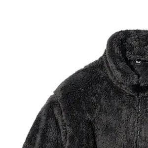 OEM High Quality Winter Zip Custom Logo Oversized Men Fleece Jacket <b>Stand</b> Collar Windproof Breathable Outdoor OEM Service - Product Image 2