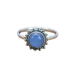 แหวนหมั้นอัญมณีหินโมราสำหรับผู้หญิง925เงินสเตอร์ลิงงานแต่งงานสไตล์โบฮีเมียนของขวัญแฮนด์เมดทันสมัย - Product Image 1