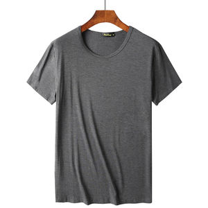 Comfortable Breathable Casual Men's O-Neck 100% Cotton Undershirt Black <b>White</b> Gray Short Sleeve Summer <b>Tops</b> Plus - Product Image 1