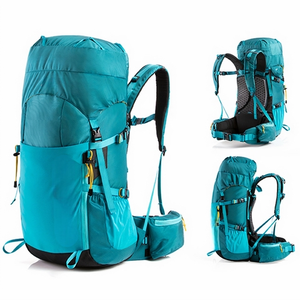 Sac à dos de voyage réfléchissant personnalisé de grande taille, nouveau design, en maille souple, antivol, imperméable, en polyester, sacs de randonnée à la mode - Product Image 6
