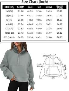 Elegante jersey de gran tamaño para mujer, sudadera de lana con media cremallera, cuello levantado, dobladillo ajustable, cordón, logotipo personalizado, ropa de salón de invierno - Product Image 6