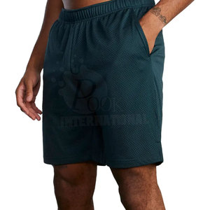 Latest Men's Mesh Shorts Gym Wear 100% Polyester Casual Solid Color Lightweight Breathable Elastic Waist High Quality All Sizes - Product Image 4