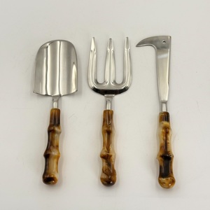 Wholesale OEM Industrial Grade <b>Garden</b> <b>Tools</b> Premium Three Pieces Stainless Steel Weeder Smooth Resin Handle in Lowest Price - Product Image 1
