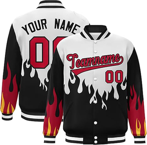 แจ็กเก็ตเบสบอลของผู้ชายเสื้อแจ็กเก็ตผ้าแคนวาสเลตเทอร์แมนสำหรับนักเบสบอลผ้าปักลายสำหรับฤดูหนาวงานตามสั่ง2025 - Product Image 2