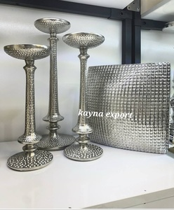 Fancy Handicraft Handmade European Design Aluminum Metal Gingko Eco-Friendly Customized Silver Finished Home Decoration - Product Image 5