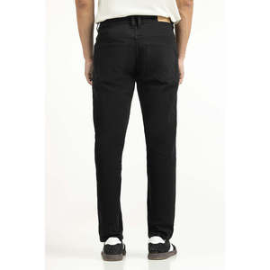 กางเกงยีนส์ทรงสลิมฟิต สโตนวอช วินเทจ ทรงดินสอ ขากว้าง ปักลาย กางเกงทรงดินสอสีฤดูหนาว MN-JNS-WS25-008 - Product Image 3