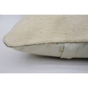 Almohada de retales Kantha de lana Beige de 12x12 pulgadas, patrón de Toile bordado Floral Vintage tejido para uso en el suelo del coche para Navidad - Product Image 4