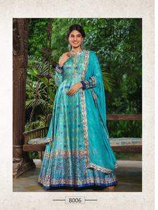 Dernière robe de travail imprimée numérique en soie Georgette de créateur par Fab Zone - Product Image 4