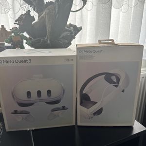 ชุดหูฟัง VR Meta Quest 3 ความจุ 128GB - VGC พร้อมกล่องบรรจุภัณฑ์และสายรัด Elite พร้อมแบตเตอรี่ในกล่อง - Product Image 1
