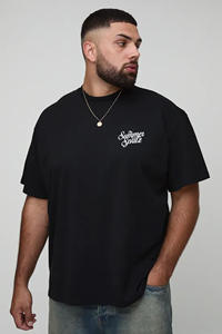 2025 impression numérique surdimensionné hommes coton T-Shirt Premium personnalisé Streetwear motif 100% coton 240GSM 220GSM 180GSM - Product Image 3