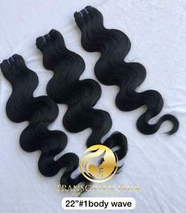 22 "ช่อผมดิบสำหรับผู้บริจาครายเดียวพร้อม100% ต่อผม Remy เรียงตามหนังแท้จากผู้ผลิตอินเดีย - Product Image 3