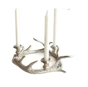 Décoration ronde en métal et aluminium Table ronde Top Best-seller Bougeoir Décoration de Noël - Product Image 1