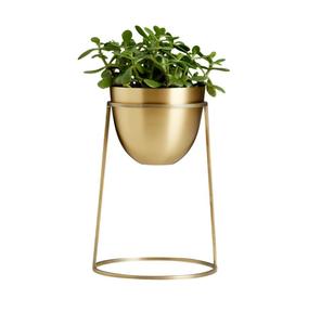 Maceta de Metal altamente duradera, macetas chapadas en oro, macetas para decoración de jardín, Juego de 4 para un ambiente saludable, decoración del hogar - Product Image 6