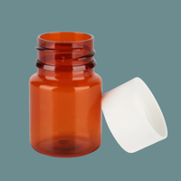 Botol Obat PET Silinder Mini 20ml Berkualitas Tinggi Laris Manis, Tutup Ulir, Bersertifikat ISO 9001, Dapat Disesuaikan, Merek Pavico