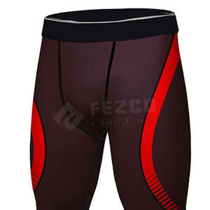 Combinaisons de compression pour hommes 100% coton respirant à séchage rapide avec doublure polaire, taille élastique, col rond, longueur intégrale, logo personnalisable - Product Image 5