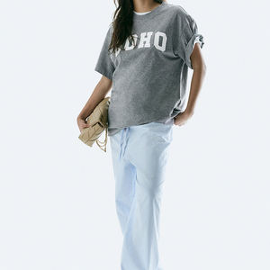 Personalizado al por mayor de verano mujeres camisetas precio barato OEM diseño mujer camiseta - Product Image 6