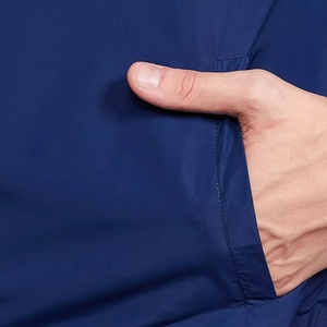 Water resistant lightweight <b>men</b> windbreaker jacket with zipper closure and breathable mesh lining for outdoor wear - Product Image 5