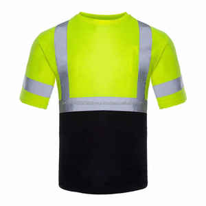 <b>Hi</b> <b>Viz</b> Construction Worker Security Men's T-Shirt Long Sleeve <b>Hoodie</b> with Reflective <b>Hi</b> Vis Safety for Workwear - Product Image 5